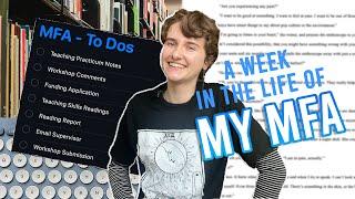 a week in my life as an MFA student ️WRITING VLOG