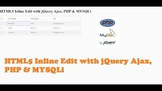 HTML5 Inline Edit with jQuery Ajax, PHP & MYSQLi