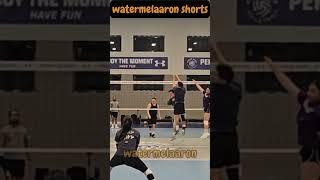 i literally did not see him #volleyball #volleyballshorts #volleyballfunny #bleague #coedvolleyball
