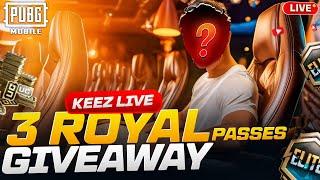 3 ROYAL PASS KI GIVEAWAY HOGI | PUBG LIVE STREAMING