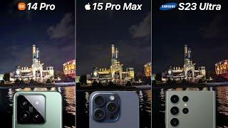 Xiaomi 14 Pro VS iPhone 15 Pro Max VS Galaxy S23 Ultra Camera Test Comparison