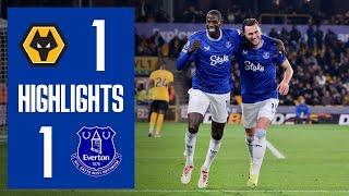 WOLVES 1-1 EVERTON | Premier League highlights