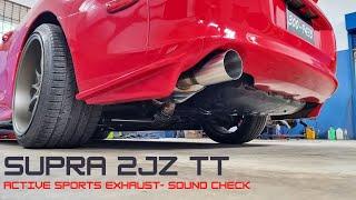 TOYOTA SUPRA TT - TURBO BACK ACTIVE EXHAUST SYSTEM | WICKEDEP RACING