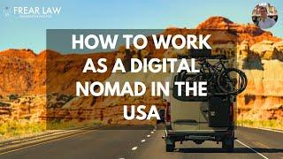 How to Work as a Digital Nomad in the USA