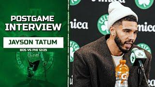 Jayson Tatum: "We Gotta Look in the Mirror and Man up." | Celtics vs 76ers Postgame 12-25