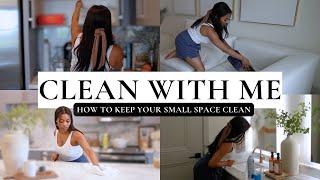 complete my weekly APARTMENT CLEANING routine with me | how to keep a small space clean