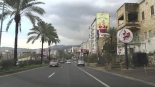 Driving: Lebanon Road Trip: From Beirut To Qnat, Bcharre, Lebanon (2016-01-24)