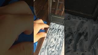 Installing wood floors in the antique shop  #miniature #dollhouse #diy #antique