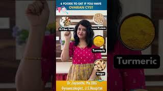 Best Diet Chart For Ovarian Cyst || How To Overcome Ovarian Cyst || Dr.Jayanthi || #shorts