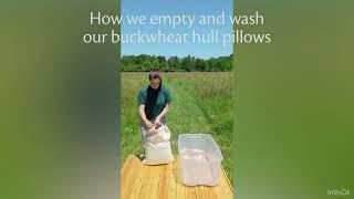 How we wash our buckwheat hull pillows