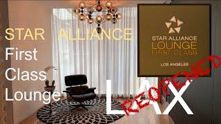 LAX TBIT Star Alliance Lounges Reopen! | First Class Lounge review