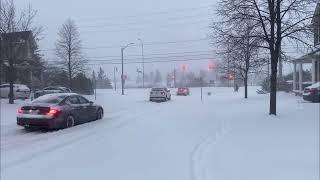 40 Centimeters Snow Storm in Ontario, Canada! Before and After