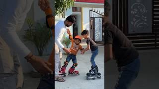 Dost ko sikhaya kaise skating karte hai #shorts #advik #viral #skating