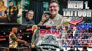 LIVE BEI RAW AFTER MANIA!! MEIN ERSTES TATTOO & ROCKY TREPPEN!! | WRESTLEMANIA 40 VLOG TAG 5