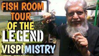 Fish Room Tour of The Legend Mr. Vispi Mistry | Fish Hatchery | Discus & Angels Fishes | Discus