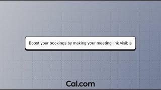 Adding meeting link to your email and Social Media profiles