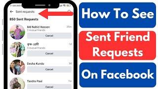 How To See Sent Friend Requests On Facebook