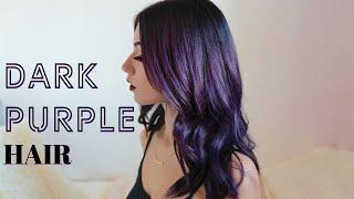 HOW TO: DARK PURPLE HAIR DYEING (At home)