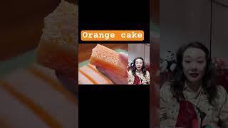 Jenny likes China street food: Orange cake! Jenny eating show Mukbang! Chinese Asian food snacks ！