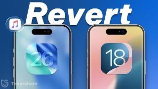 How to Revert iOS 26 Back to iOS 18 - Downgrade iOS 26 With iTunes