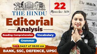 The Hindu Analysis | 22 November 2024 | Hindu Editorial Today, Vocab, Reading, Grammar | Rupam Ma'am