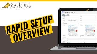 Rapid Setup Overview - GoldFinch ERP built with Salesforce