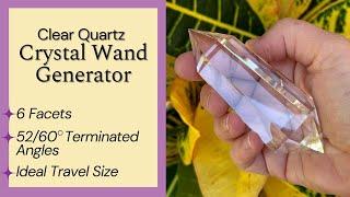 Clear Quartz  Vogel Wand - 6 Facets • 133 Grams