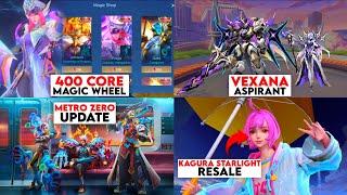 400 MAGIC CORE LEGEND SKIN UPDATE | VEXANA ASPIRANT | | KAGURA STARLIGHT RESALE | NEW UPDATE MLBB