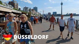 Düsseldorf, Germany | Amazing Vibrant City | Sunny Day | Day Walking Tour July 2024 [FULL TOUR]