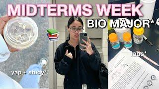 STUDY VLOG: MIDTERMS WEEK AS A BIOLOGY MJAOR