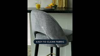 Clover Fabric Bar Stool Material Features