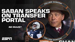 'We have NO RULES!' - Nick Saban on the problems with the transfer portal | College GameDay