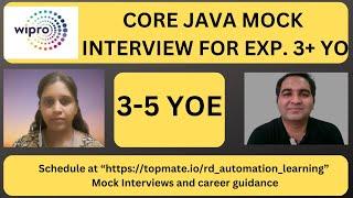 Wipro Java Interview Questions | Core Java Interview Questions