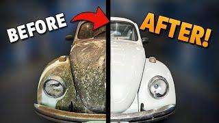 1970 Old Volkswagen Beetle Insane Detailing! | CAR DETAILING