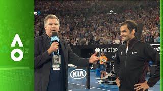 Will Ferrell interviews Roger Federer live on Rod Laver Arena | Australian Open 2018