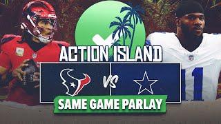 Houston Texans vs. Dallas Cowboys Best Bets & Same Game Parlay! | Action Island