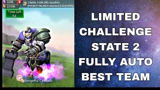 LORD'S MOBILE LIMITED CHALLENGE  STAGE 2 FULLY AUTO |VENGEFUL CENTAUR  STAGE 2 FULLY AUTO |