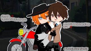 "I wanted to kiss 𝔂𝓸𝓾" || BSD (Bungou stray dogs) || Soukoku (Chuuya and Dazai) || gacha club