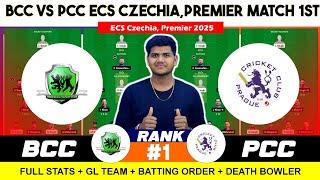 BCC vs PCC Team , BCC vs PCC , Bohemians vs Prague CC 1ST ECS T10 Czechia Premier