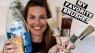 Cleaning Chalk Paint & Wax Brushes