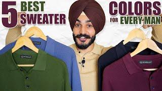 5 Sweaters Every Men Should Own   | Winter Essentials 2023 | Santwinder