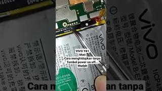 vivo Y81 mati menghidupkan tanpa tombol power on off.. #shortvideo #videos