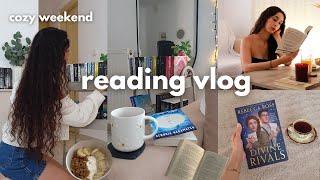 reading vlog  a cozy weekend of reading