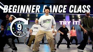 9 mins Beginners hiphop dance class warm up for you to follow along at home!