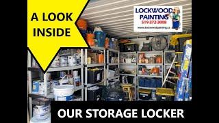 Painters Storage Locker -A Special Look Inside