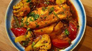 DELICIOUS FISH CURRY WITH CAULIFLOWER | Fish Curry Bengali Style