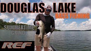 DOUGLAS LAKE: Dragging Baits for Deep Summer Largemouth Bass