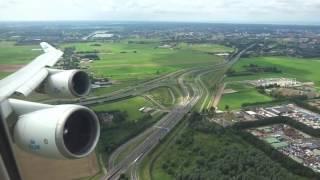 KLM 747-400 - Amazing takeoff from Amsterdam to Chicago O'Hare