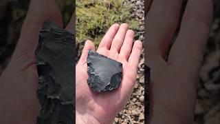 Prehistoric Artifacts In The High Desert - Huge Obsidian Piece