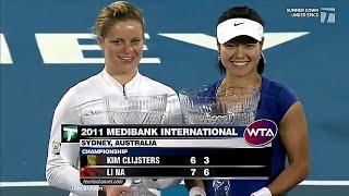 Kim Clijsters vs Li Na 2011 Sydney Final Highlights